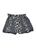 Angie 100% Rayon Floral Blue Shorts Size S - photo 1