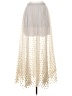 Free People 100% Polyester Polka Dots Ivory Formal Skirt Size 2 - photo 2