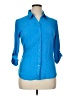 Ashley Blue 100% Polyester Blue 3/4 Sleeve Blouse Size XL - photo 1