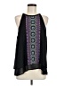 Pale Sky 100% Polyester Black Sleeveless Blouse Size M - photo 1