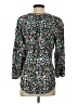 St. John's Bay Floral Teal 3/4 Sleeve Blouse Size S - photo 2