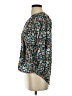 St. John's Bay Floral Teal 3/4 Sleeve Blouse Size S - photo 5
