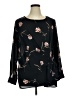 Pleione 100% Polyester Black Long Sleeve Blouse Size 1X - photo 1