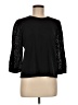 Jade 100% Cotton Black 3/4 Sleeve Top Size M - photo 1
