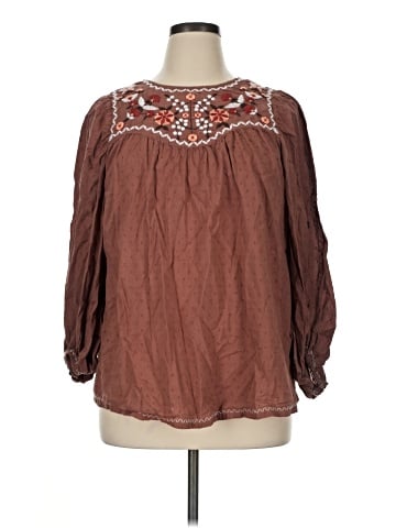 Max Studio 3/4 Sleeve Blouse (view 1)