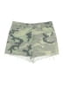 Topshop Camo Green Denim Shorts Size 12 - photo 1
