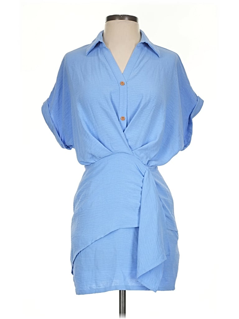Pre-owned Commense Casual Dress In Blue