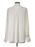 Ann Taylor 100% Polyester Ivory Long Sleeve Polo Size L - photo 2