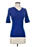 Active Basic Blue Short Sleeve Turtleneck Size S - photo 1