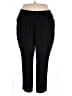 Sejour 100% Polyester Solid Black Casual Pants Size 22 - photo 1