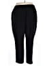 Sejour 100% Polyester Solid Black Casual Pants Size 22 - photo 2