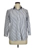 Chaps 100% Cotton Stripes Silver Blue 3/4 Sleeve Button-Down Shirt Size XL - photo 1