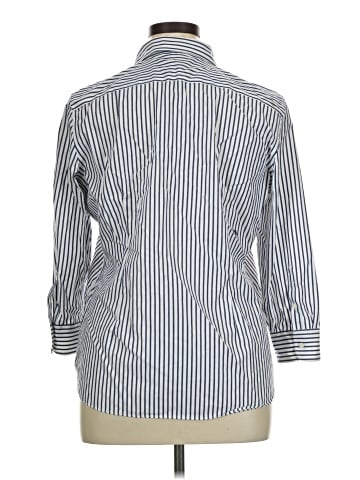 Chaps 3/4 Sleeve Button-Down Shirt (view 2)