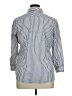 Chaps 100% Cotton Stripes Silver Blue 3/4 Sleeve Button-Down Shirt Size XL - photo 2