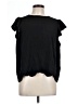 Adrianna Papell 100% Polyester Black Short Sleeve Top Size L - photo 1