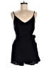 One Clothing 100% Rayon Solid Black Romper Size M - photo 1