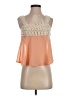Double Zero 100% Polyester Orange Sleeveless Blouse Size S - photo 1