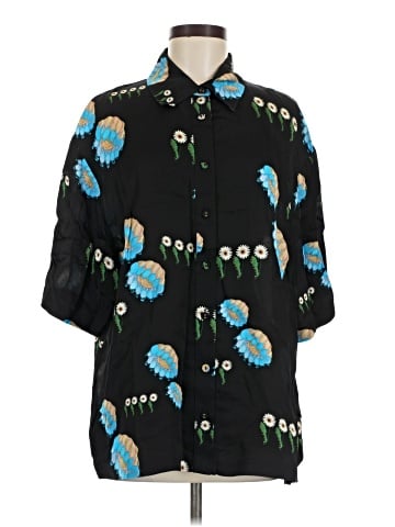 Cynthia Rowley Short Sleeve Button-Down Shirt (view 1)