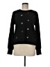 Marled Hearts Black Pullover Sweater Size M - photo 1