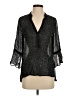 Bailey 44 Animal Print Black 3/4 Sleeve Blouse Size S - photo 1