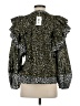 Ulla Johnson 100% Cotton Animal Print Gold Long Sleeve Blouse Size 4 - photo 2