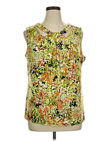 Black Label by Evan Picone Sleeveless T-Shirt (view 1)