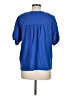 Kaktus 100% Polyester Blue Short Sleeve Blouse Size M - photo 2