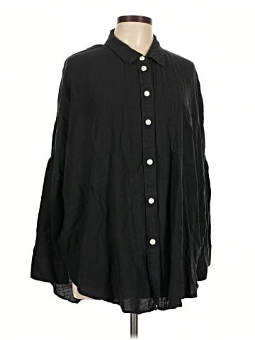 American Eagle Outfitters Long Sleeve Button-Down Shirt (view 1)
