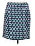 Willi Smith Argyle Teal Casual Skirt Size 6 - photo 1