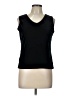 Essentials Black Sleeveless Top Size Lg Petite - photo 1