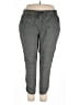 Caslon 100% Linen Solid Gray Linen Pants Size XXL - photo 1