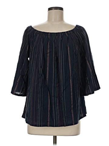 Garnet Hill 3/4 Sleeve Blouse (view 1)