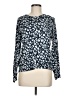 Banana Republic Animal Print Blue Pullover Sweater Size M - photo 1