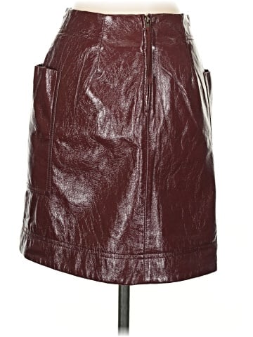 Maeve by Anthropologie Faux Leather Skirt (view 2)