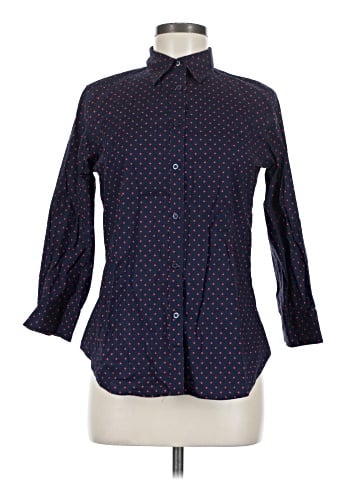 Lauren by Ralph Lauren 3/4 Sleeve Button-Down Shirt (view 1)