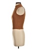 Comune Brown Sleeveless Turtleneck Size S - photo 5