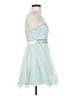 My Michelle 100% Polyester Teal Cocktail Dress Size 3 - photo 4