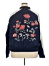 Torrid Floral Blue Track Jacket Size 3X Plus (3) - photo 2