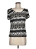 Elementz Chevron-herringbone Silver Short Sleeve T-Shirt Size M - photo 1