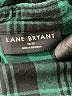 Lane Bryant Plaid Green Long Sleeve Button-Down Shirt Size 18 - 20 Plus - photo 7