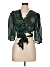 BA&SH Green 3/4 Sleeve Blouse Size L - photo 1