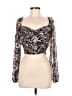 Forever 21 Black 3/4 Sleeve Blouse Size M - photo 1