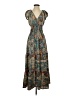 Shein 100% Polyester Paisley Blue Casual Dress Size 4 - photo 1