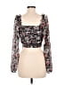 Forever 21 Black 3/4 Sleeve Blouse Size M - photo 2