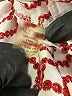 Alexis 100% Cotton Red 3/4 Sleeve Blouse Size M - photo 5