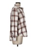 Universal Thread Plaid Tan Long Sleeve Button-Down Shirt Size M - photo 4
