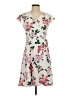 Ann Taylor 100% Polyester Floral Ivory Casual Dress Size 2 - photo 1