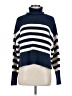 Madewell Stripes Blue Turtleneck Sweater Size M - photo 1