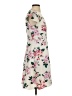 Ann Taylor 100% Polyester Floral Ivory Casual Dress Size 2 - photo 4