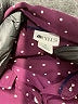 Stylus 100% Polyester Polka Dots Burgundy Long Sleeve Blouse Size M - photo 7